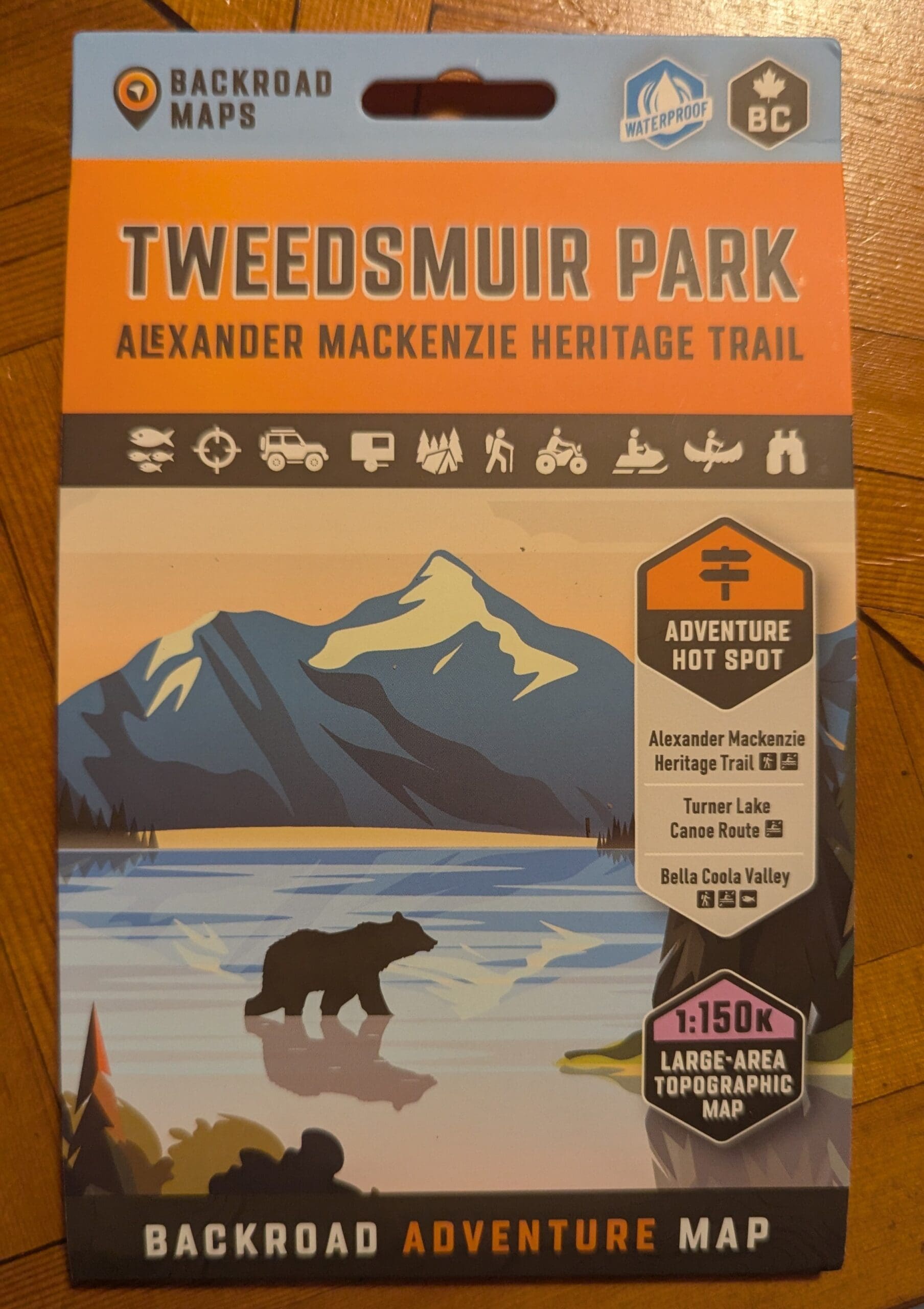 New map of a portion of the Alexander Mackenzie Heritage Trail